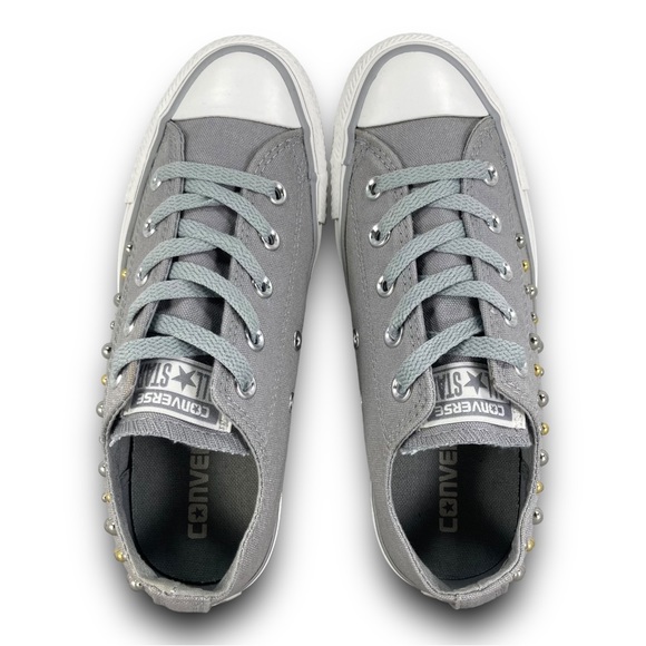 Converse Chuck Taylor All Star OX Lucky Stone Sneaker 544883F Shoes Gray Women 6 - Picture 7 of 9